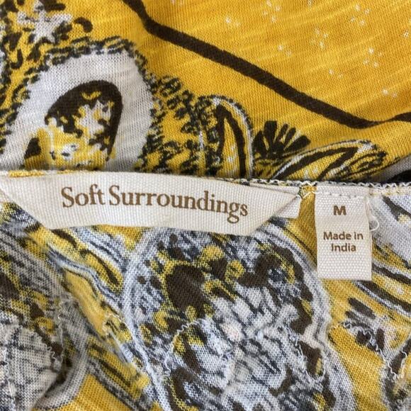 Soft Surroundings Paisley Boho Cotton Sleeveless Dress Medium - Picture 12 of 14